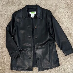 Liz Claiborne Black Leather Jacket